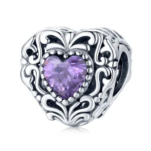 (imagem para) Pandora Style Mysterious Heart Charm - SCC1929