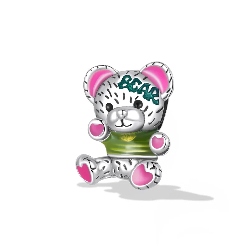 (imagem para) Pandora Style Neon Bear Doll Charm - SCC2231 - Visualizar 2
