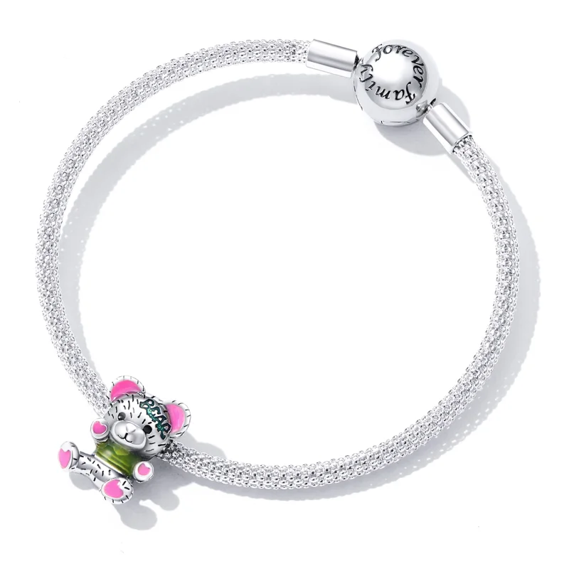 (imagem para) Pandora Style Neon Bear Doll Charm - SCC2231 - Visualizar 5