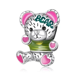 Pandora Style Neon Bear Doll Charm - SCC2231 (imagem para) Pandora Style Neon Bear Doll Charm - SCC2231