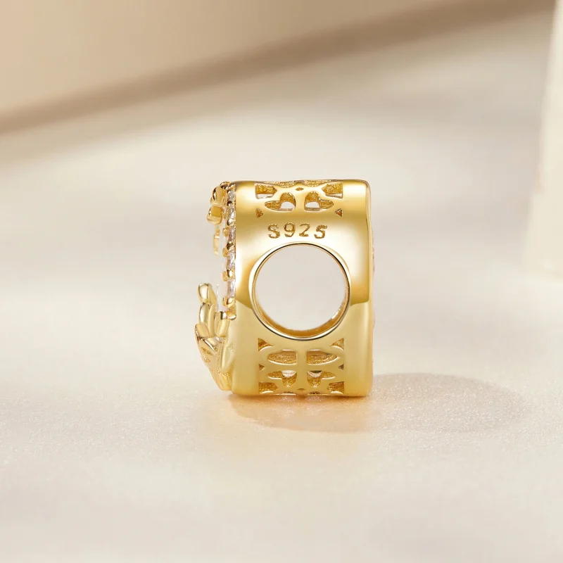 (imagem para) Pandora Style Opal Leaf Charm - BSC671 - Visualizar 3