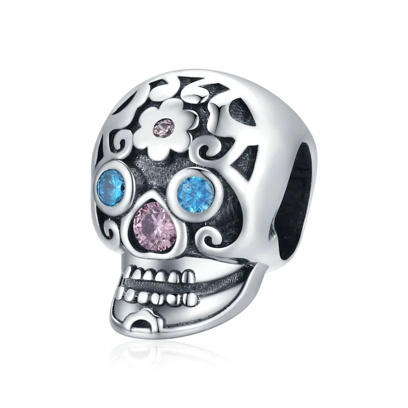 (imagem para) Pandora Style Openwork Skull Charm - BSC524