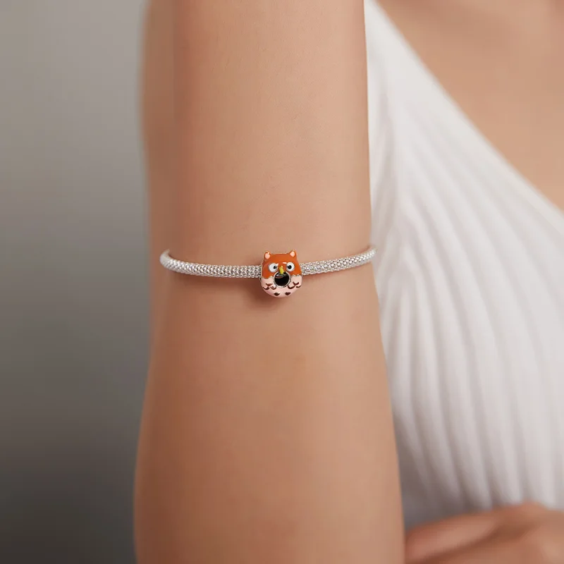 (imagem para) Pandora Style Owl Donuts Charm - SCC1882 - Visualizar 5