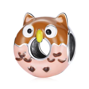 (imagem para) Pandora Style Owl Donuts Charm - SCC1882