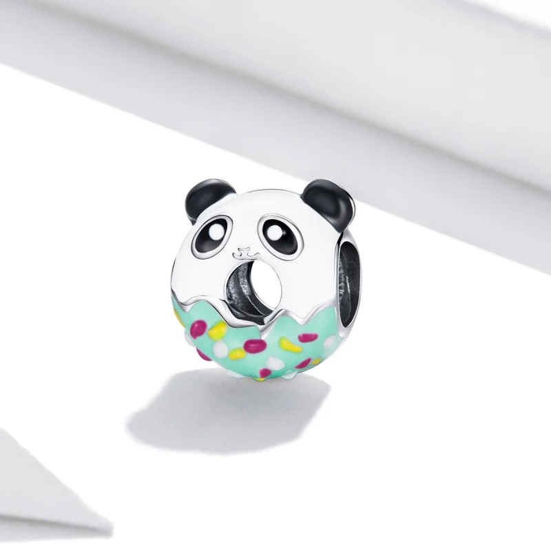 (imagem para) Pandora Style Panda Donuts Charm - SCC1875 - Visualizar 2