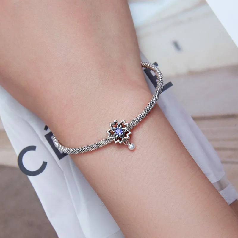 (imagem para) Pandora Style Pearl Streamer Charm - BSC637 - Visualizar 4