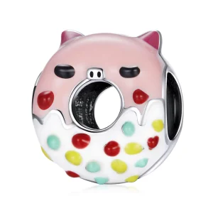 (imagem para) Pandora Style Piggy Donuts Charm - SCC1879
