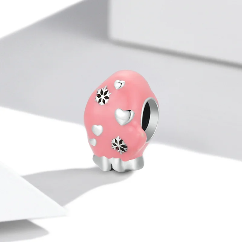 (imagem para) Pandora Style Pink Gloves Charm - SCC2001 - Visualizar 2