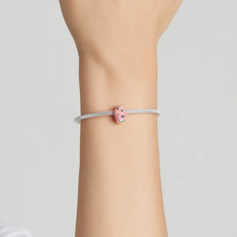 (imagem para) Pandora Style Pink Gloves Charm - SCC2001 - Visualizar 5