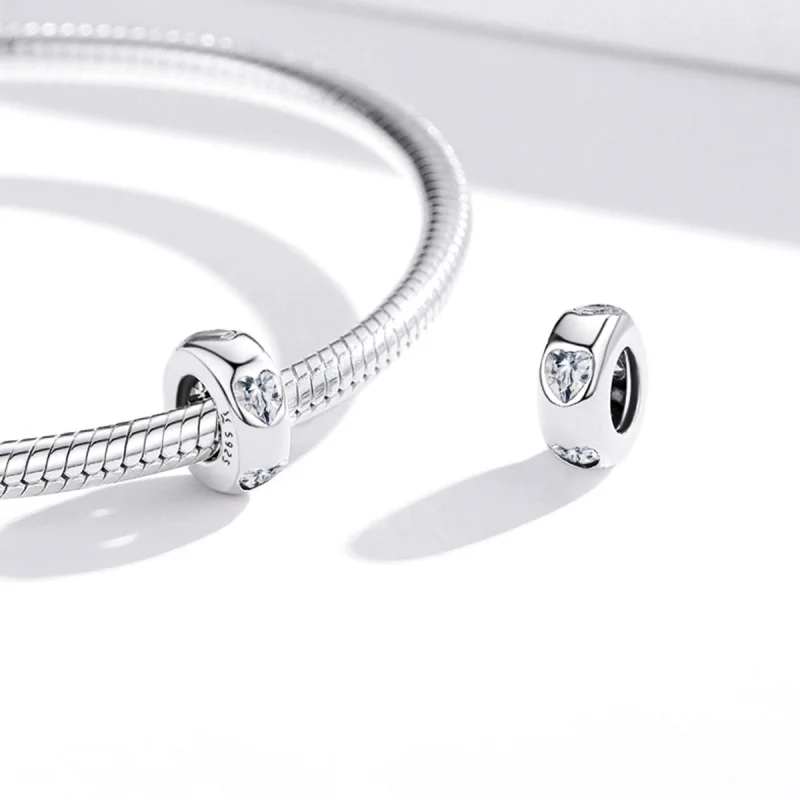 (imagem para) Pandora Style Pure Heart Charm - SCC1931 - Visualizar 4