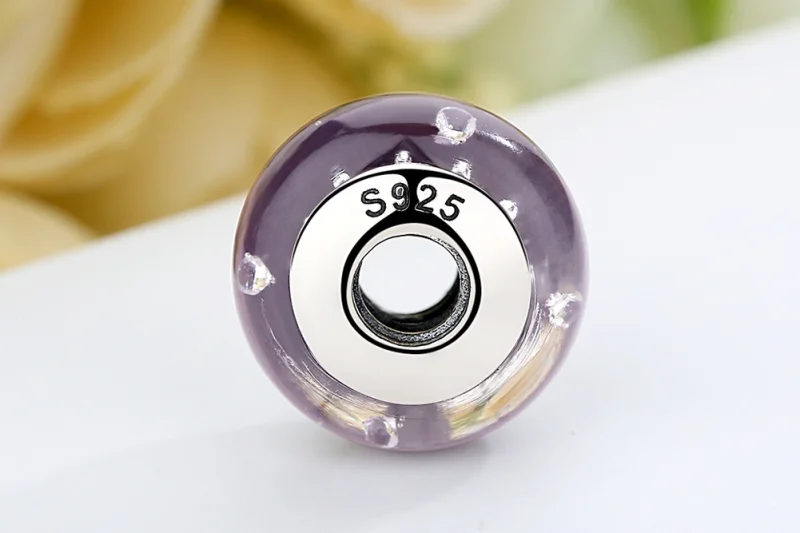 (imagem para) Pandora Style Purple Murano Glass Charm - SCZ001 - Visualizar 9