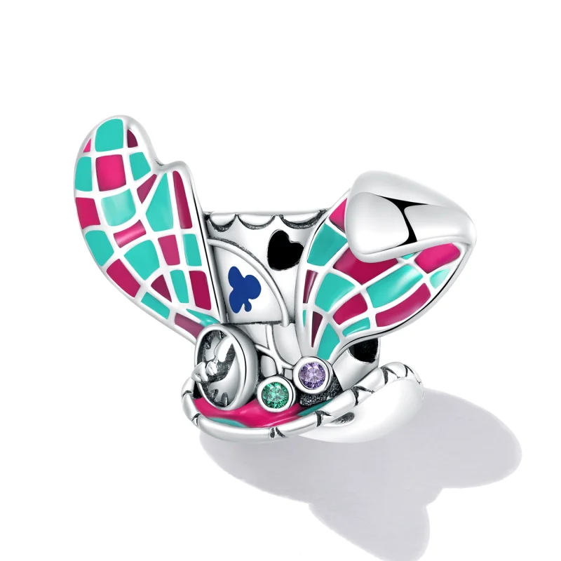 (imagem para) Pandora Style Rabbit Ears Magic Hat Charm - SCC2243 - Visualizar 2