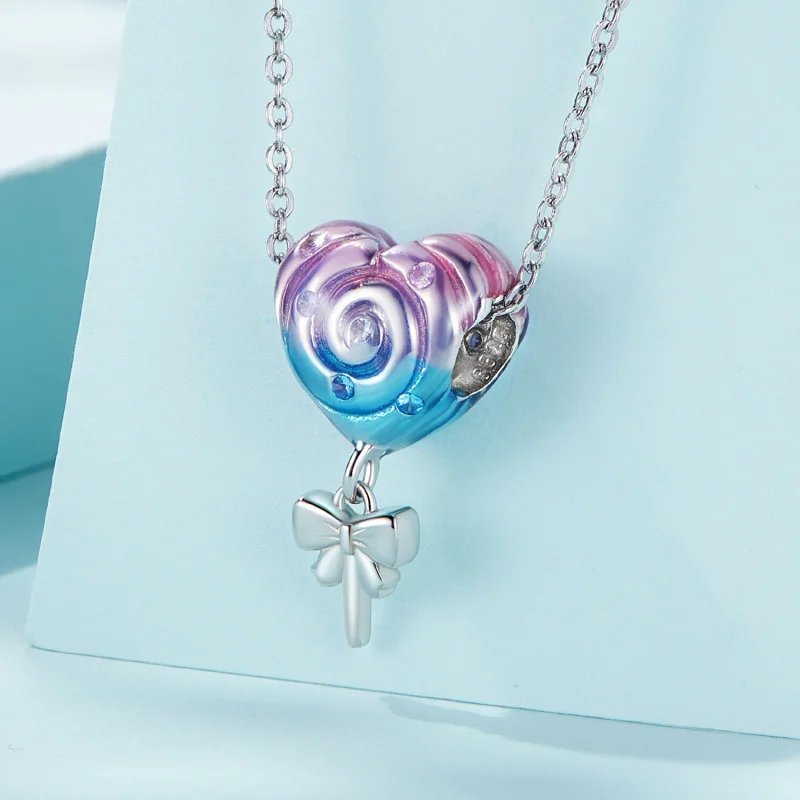 (imagem para) Pandora Style Rainbow Lollipop Charm - SCC2391 - Visualizar 2