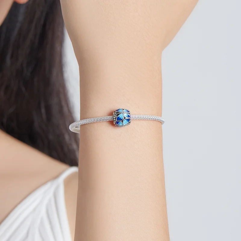 (imagem para) Pandora Style Retro Butterfly Charm - SCC1977 - Visualizar 5