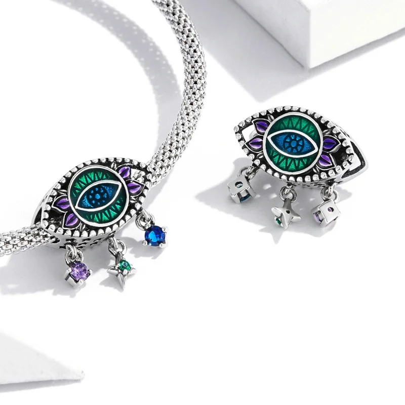 (imagem para) Pandora Style Retro Devil Eye Charm - SCC2162 - Visualizar 4