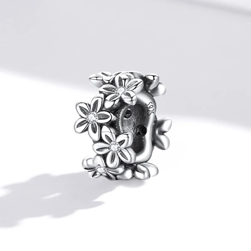 (imagem para) Pandora Style Retro Flowers Charm - SCC1938 - Visualizar 2
