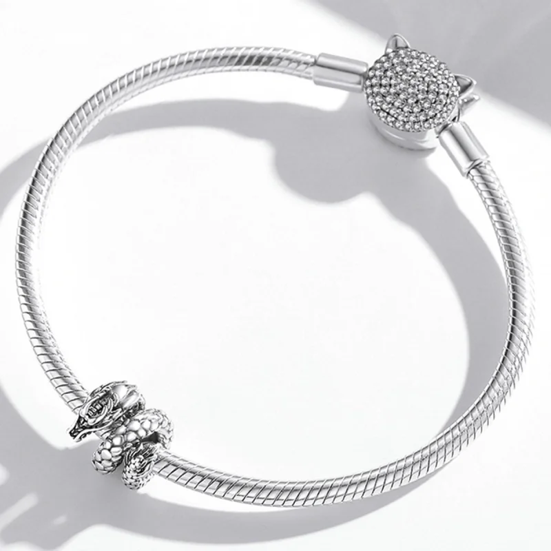 (imagem para) Pandora Style Retro Panlong Charm - BSC546 - Visualizar 3