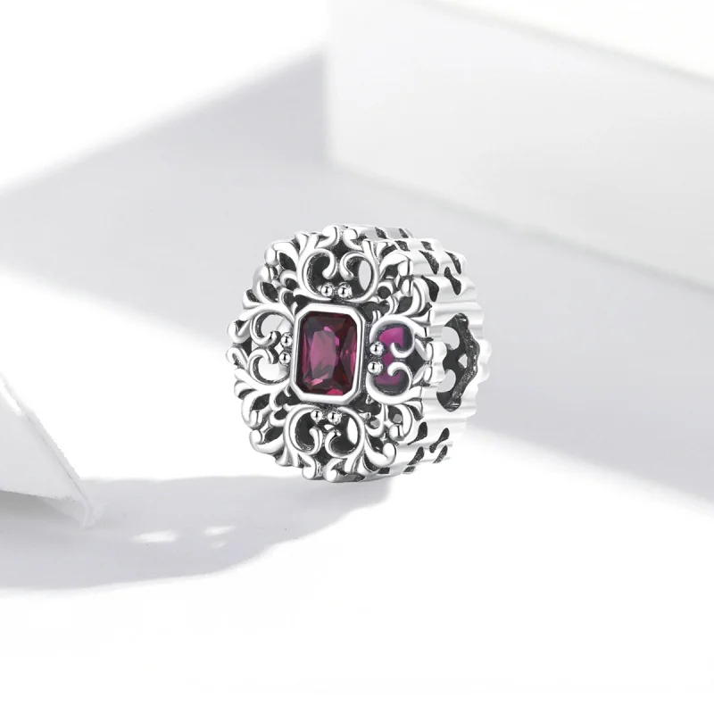 (imagem para) Pandora Style Retro Pattern - Zirconium Charm - SCC2152 - Visualizar 2