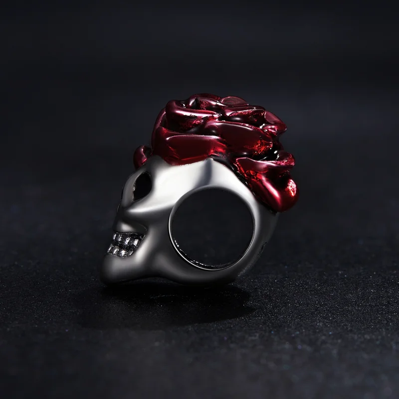 (imagem para) Pandora Style Rose Skull Charm - SCC2403 - Visualizar 3