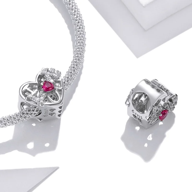 (imagem para) Pandora Style Shine Love Charm - BSC479 - Visualizar 4