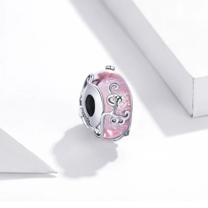 (imagem para) Pandora Style Shiny Glass Charm - BSC409 - Visualizar 2