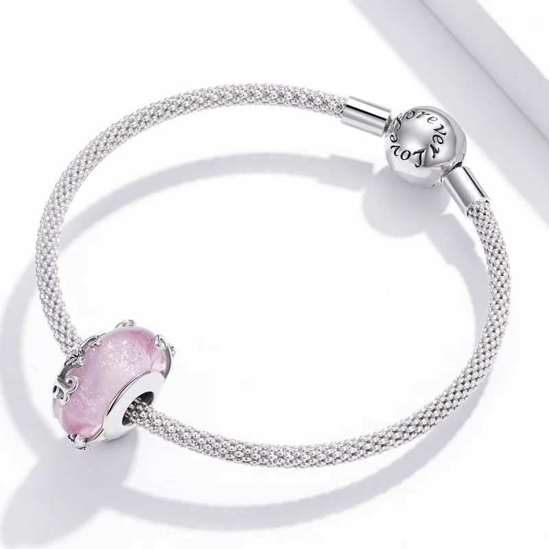 (imagem para) Pandora Style Shiny Glass Charm - BSC409 - Visualizar 3
