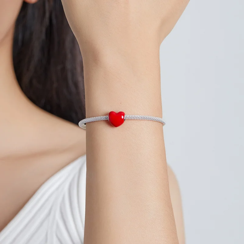 (imagem para) Pandora Style Simple Love Charm - SCC1986-RD - Visualizar 5