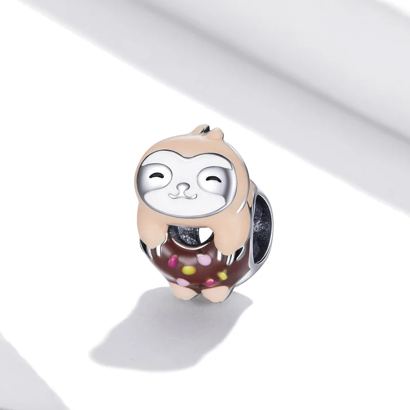 (imagem para) Pandora Style Sloth Donut Charm - SCC1881 - Visualizar 2