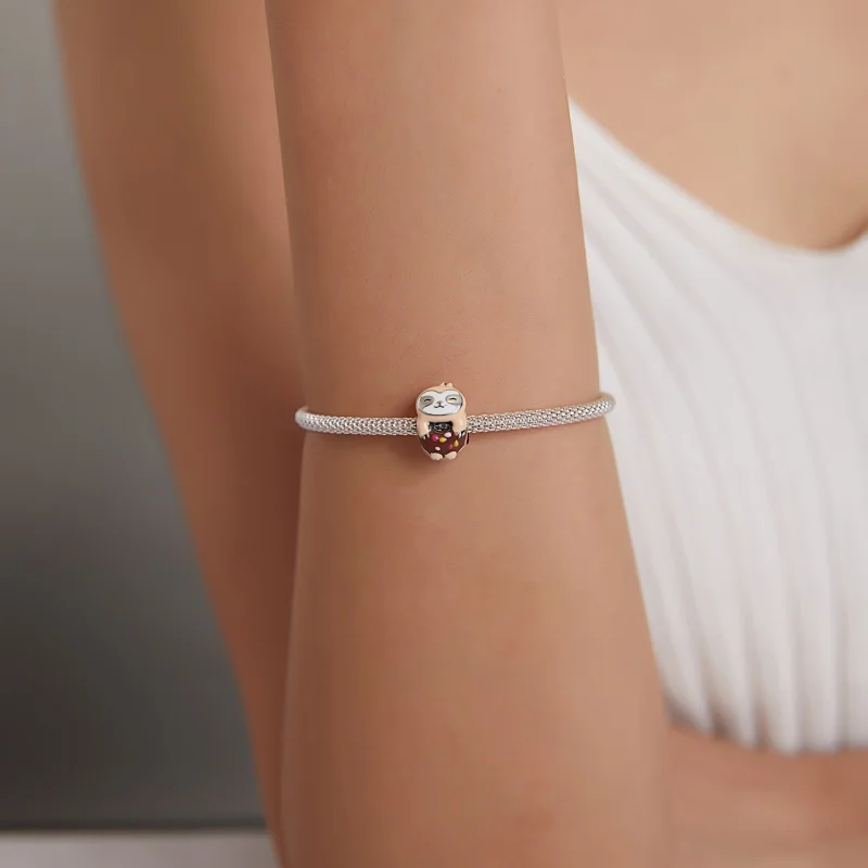 (imagem para) Pandora Style Sloth Donut Charm - SCC1881 - Visualizar 5