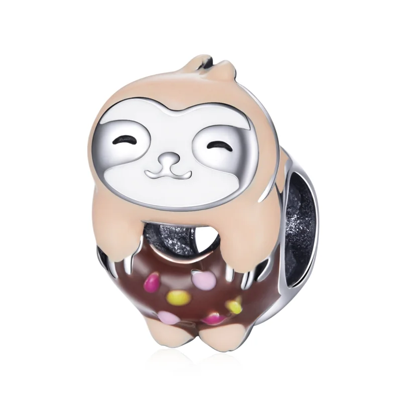 (imagem para) Pandora Style Sloth Donut Charm - SCC1881