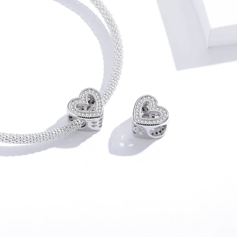 (imagem para) Pandora Style Smart Love Charm - BSC213 - Visualizar 3