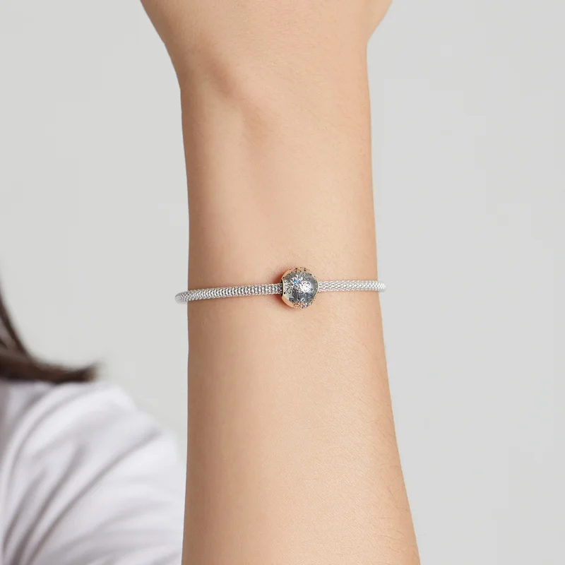 (imagem para) Pandora Style Snowflakes Charm - BSC513 - Visualizar 5