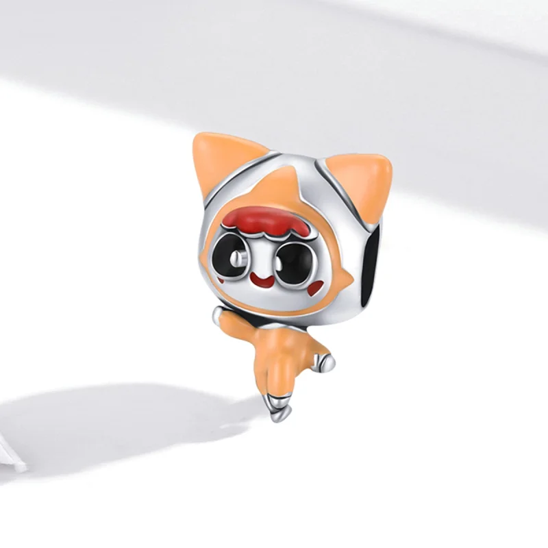 (imagem para) Pandora Style Space Cat Doll Charm - SCC1941 - Visualizar 2