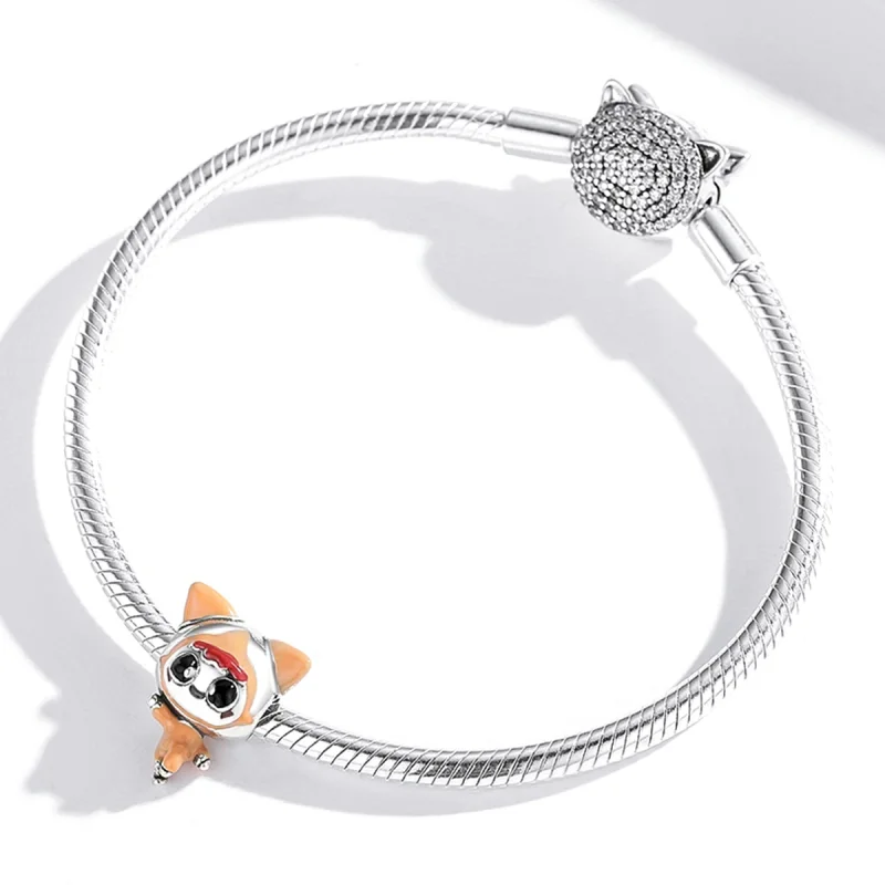 (imagem para) Pandora Style Space Cat Doll Charm - SCC1941 - Visualizar 4
