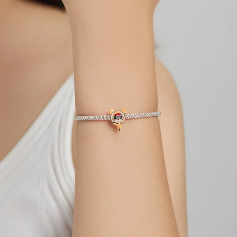 (imagem para) Pandora Style Space Cat Doll Charm - SCC1941 - Visualizar 5