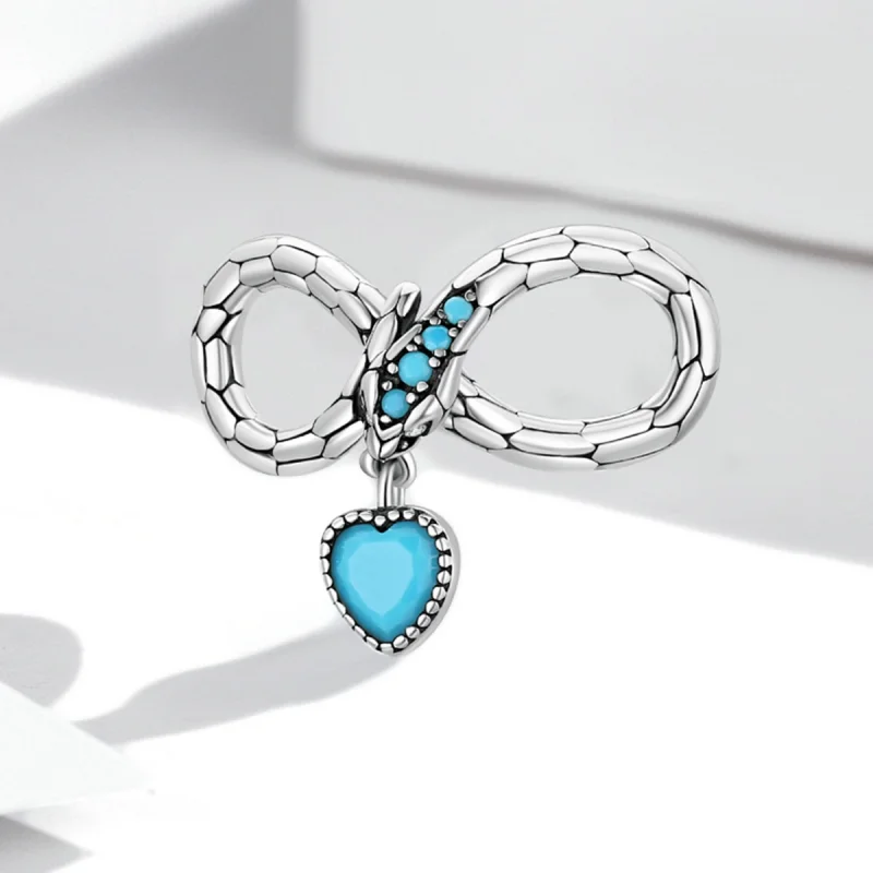 (imagem para) Pandora Style Spirit Snake Infinite Love Charm - SCC2004 - Visualizar 2