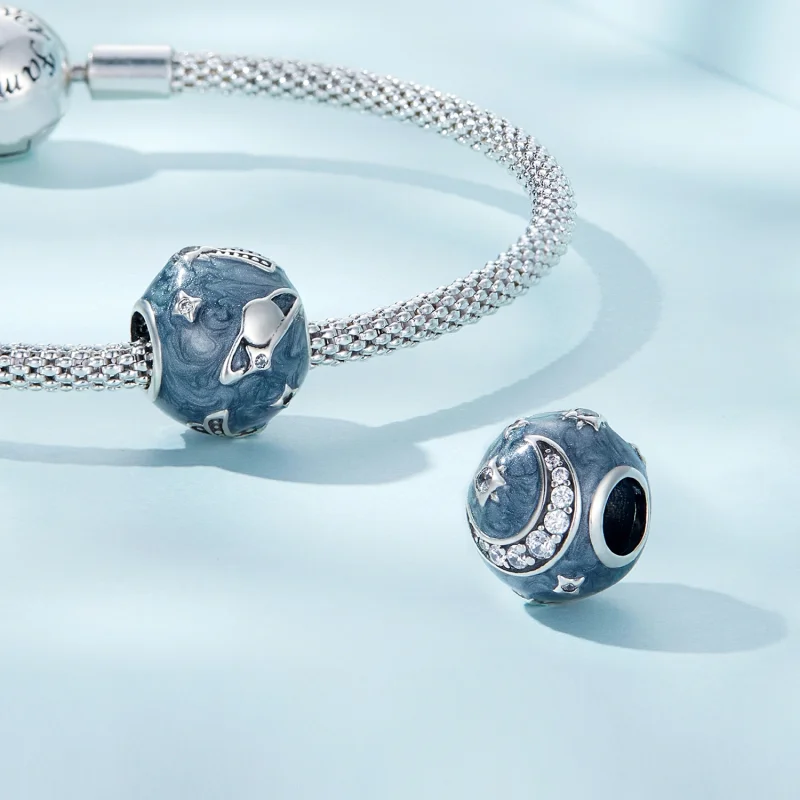 (imagem para) Pandora Style Star Galaxy Charm - SCC2368 - Visualizar 5