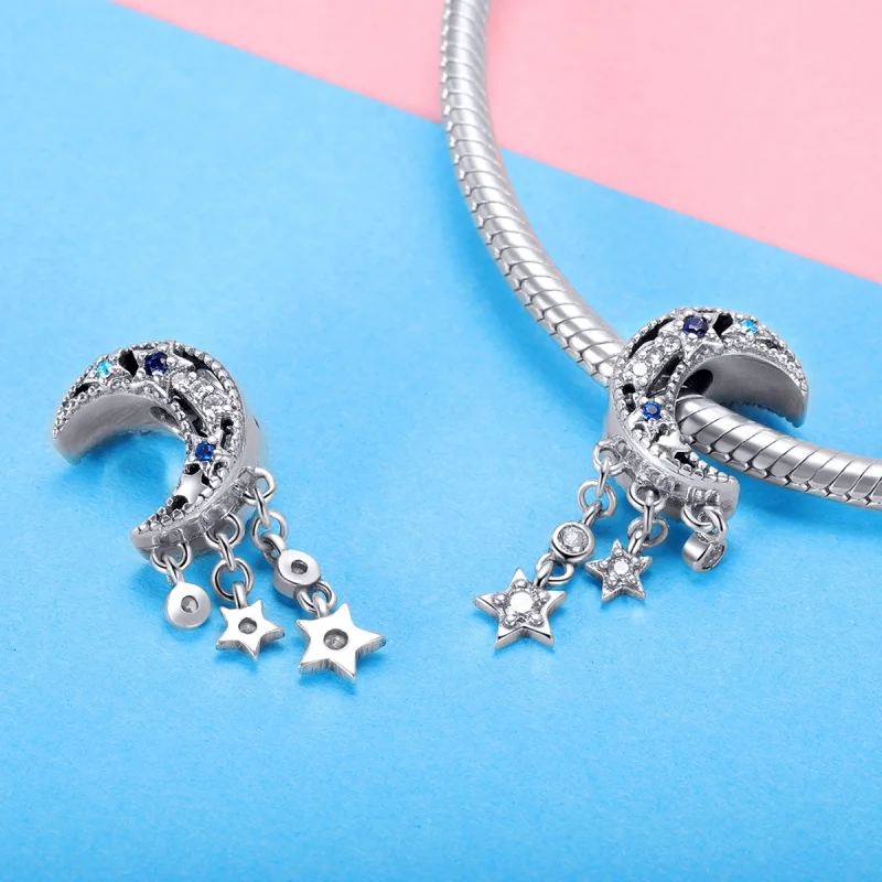 (imagem para) Pandora Style Starry Sky Charm - BSC023 - Visualizar 4