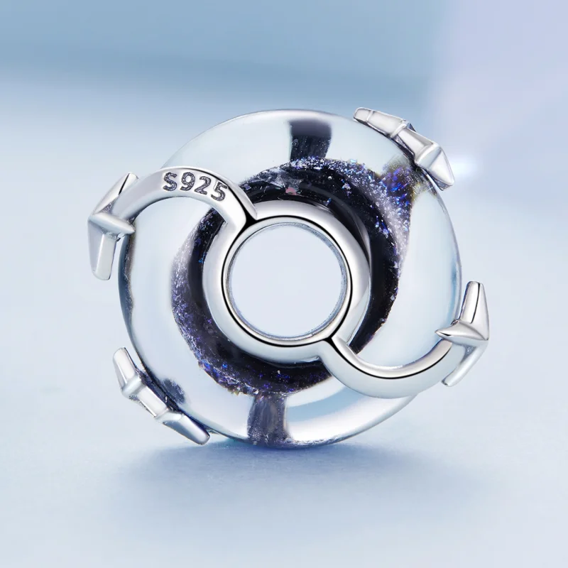 (imagem para) Pandora Style Starry Sky Glass Charm - BSC682 - Visualizar 3