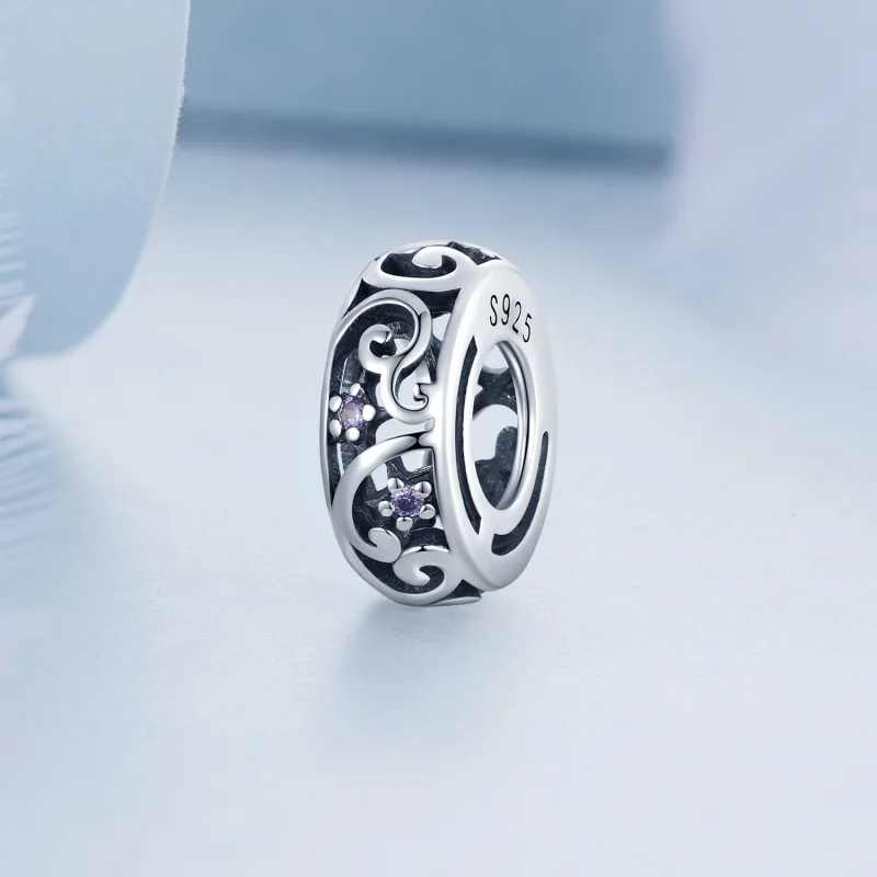 (imagem para) Pandora Style Streamer Spacer Charm - BSC639 - Visualizar 2