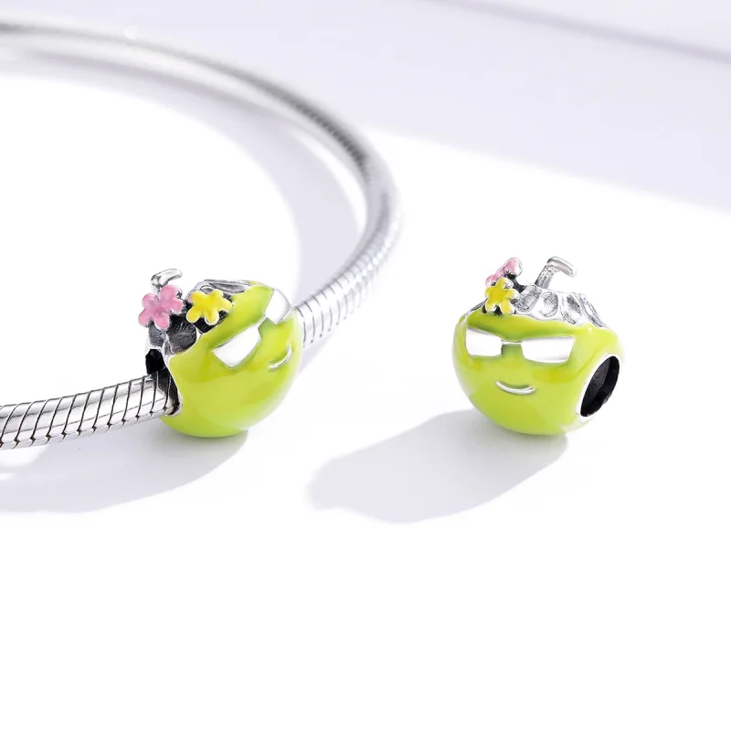 (imagem para) Pandora Style Summer Coconut Charm - SCC1528 - Visualizar 4