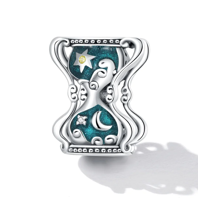 (imagem para) Pandora Style Sun and Moon Hourglass Charm - SCC2265 - Visualizar 2