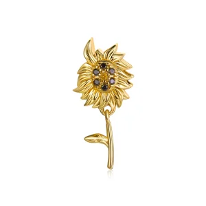 (imagem para) Pandora Style Sun Flower Charm - BSC425