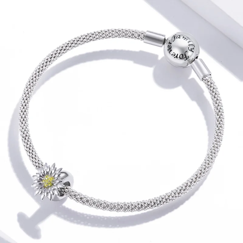 (imagem para) Pandora Style Sun Flower Charm - SCC1765 - Visualizar 3