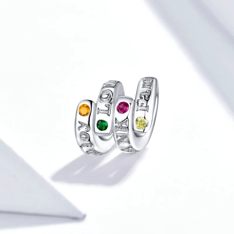 (imagem para) Pandora Style Thanksgiving Keywords Charm - BSC341 - Visualizar 2