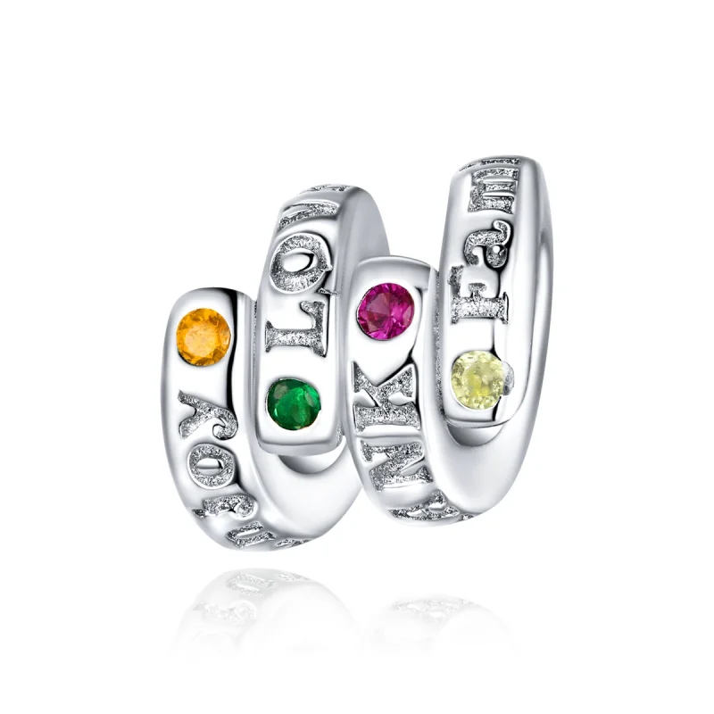 (imagem para) Pandora Style Thanksgiving Keywords Charm - BSC341