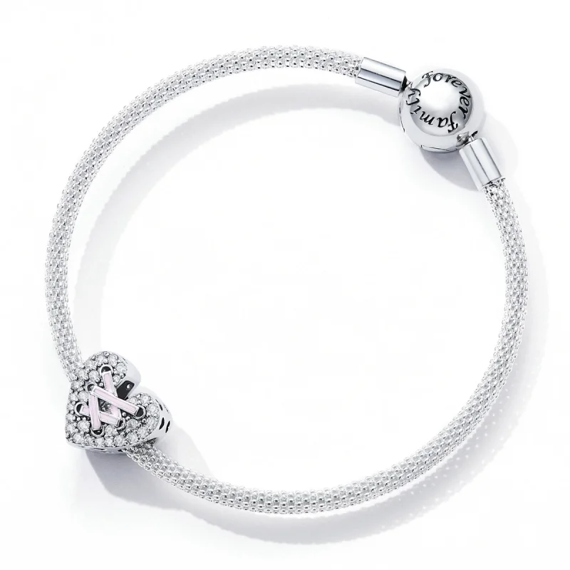 (imagem para) Pandora Style Tie Love Charm - SCC2204 - Visualizar 5