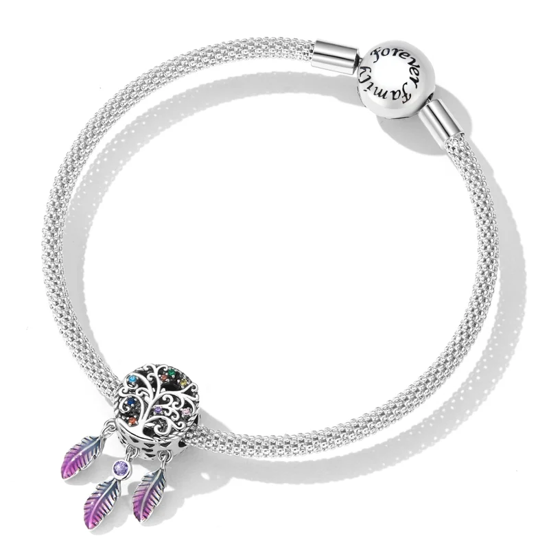 (imagem para) Pandora Style Tree of Life Dream Catcher Charm - SCC2268 - Visualizar 5