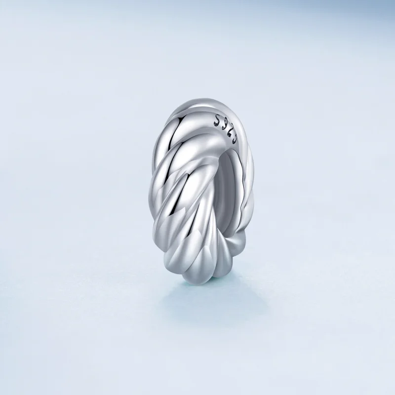(imagem para) Pandora Style Twist Spacer Charm - BSC698 - Visualizar 2