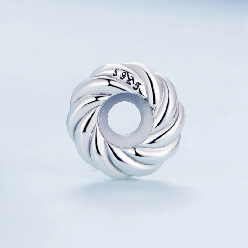 (imagem para) Pandora Style Twist Spacer Charm - BSC698 - Visualizar 3
